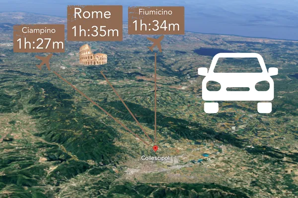 By car from Rome
