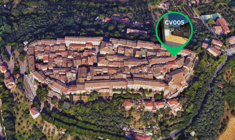 Vista trilocale con terrazzo CV005